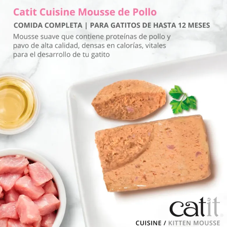 Mousse Catit Cuisine de Pollo para Gatitos