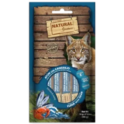 Natural Greatness Crema de Atún con Cangrejo Snack para Gatos 56g