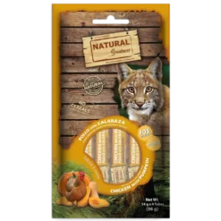 Natural Greatness Crema de Pollo con Calabaza Snack para Gatos 56g