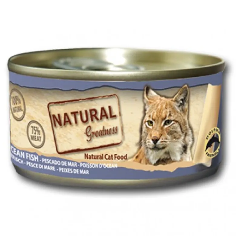 Natural Greatness Gatos Pescado de Mar Lata 70g
