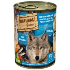 Natural Greatness Grain Free Bacalao, Pimiento Rojo y Calabaza 390g