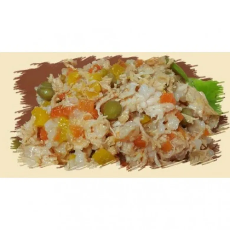 Natural greatness lata de pollo con verduras 156g