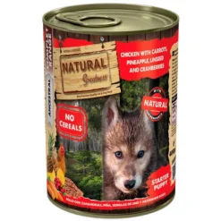 Natural Greatness Lata Para Cachorros Sabor Pollo y Zanahorias 400g