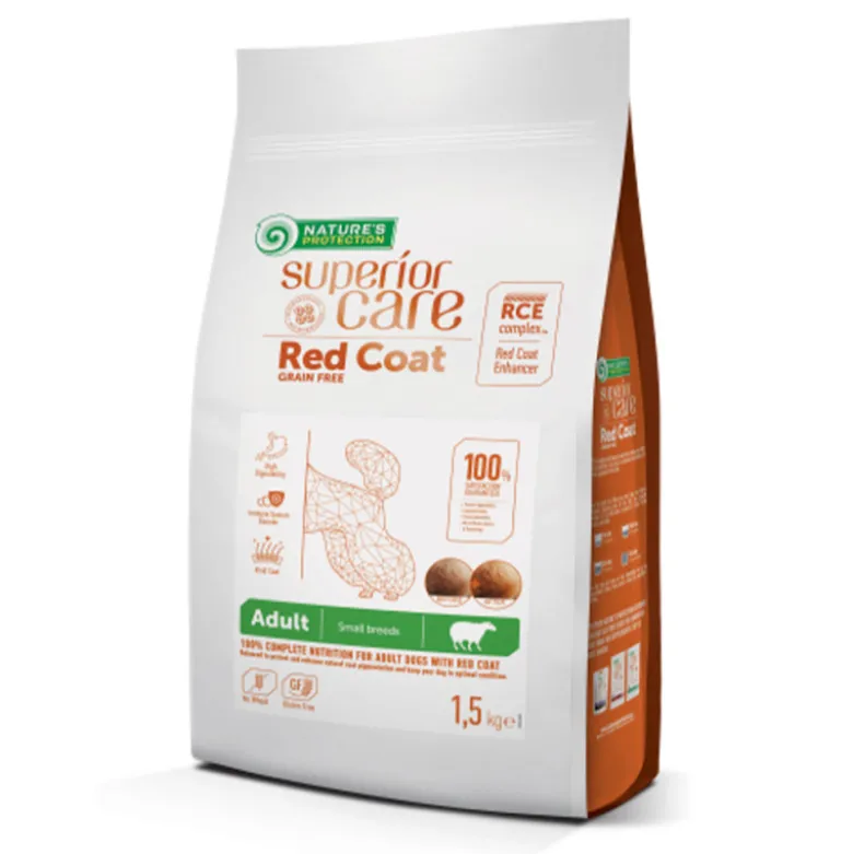 Nature's Protection Red Dog Adult Small Grain Free Cordero