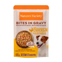 Nature's Variety Bocaditos en Salsa con Pollo y Verduras para Perros Mini