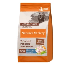Nature´s Variety Healthy Grain Medium Maxi Adult Pescado Blanco