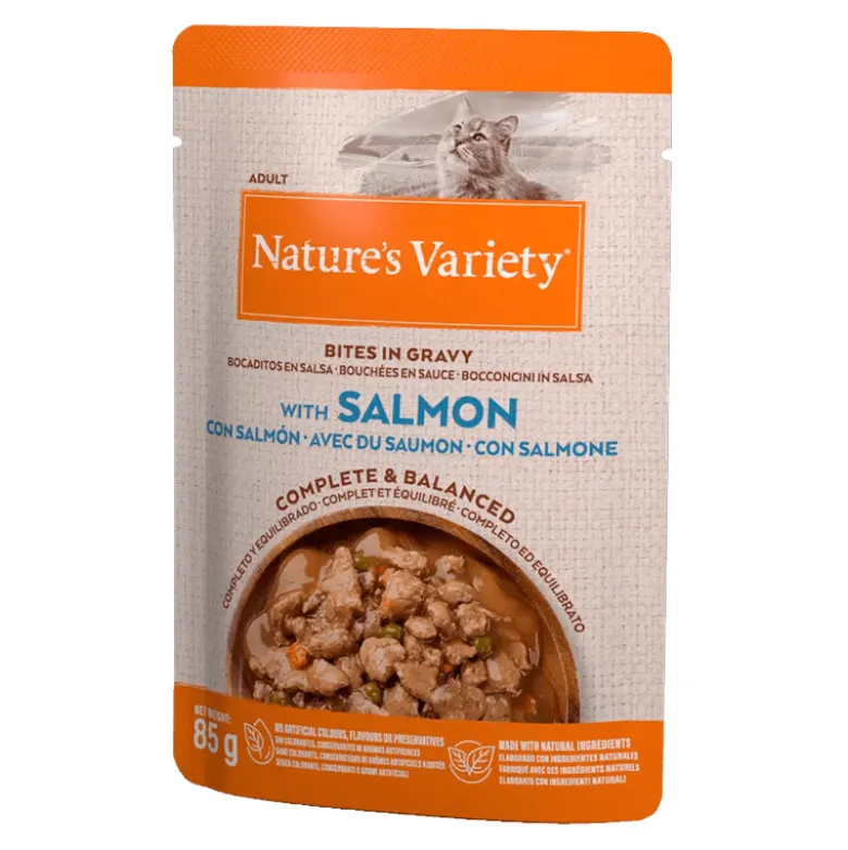Nature's Variety Original Bocaditos en Salsa de Salmón para Gatos 85g