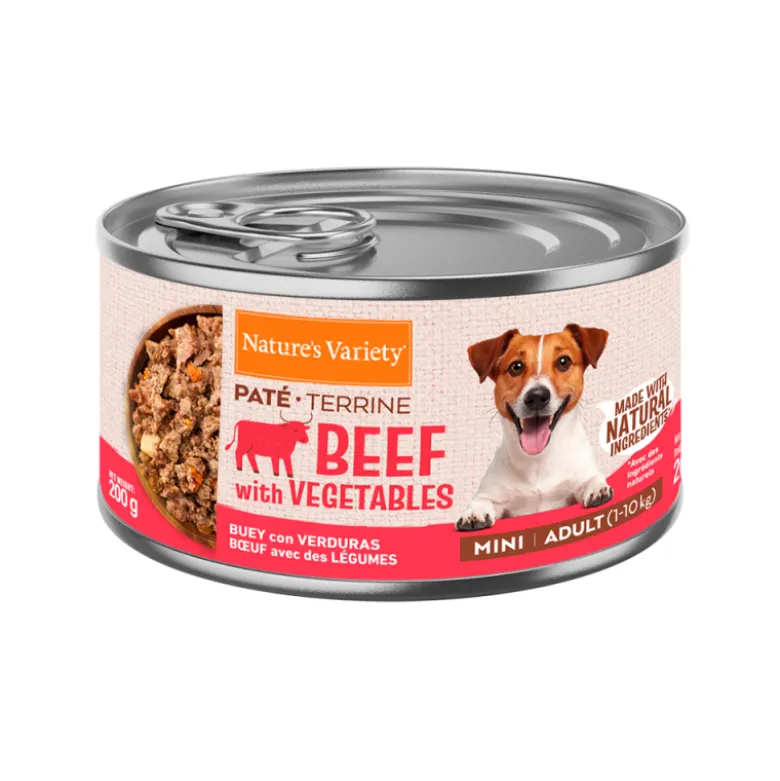 Nature's Variety Paté Buey con Verduras para Perros Mini
