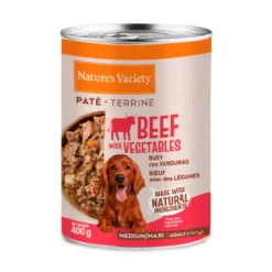 Nature's Variety Paté Buey con Verduras para Perros Medium/Maxi