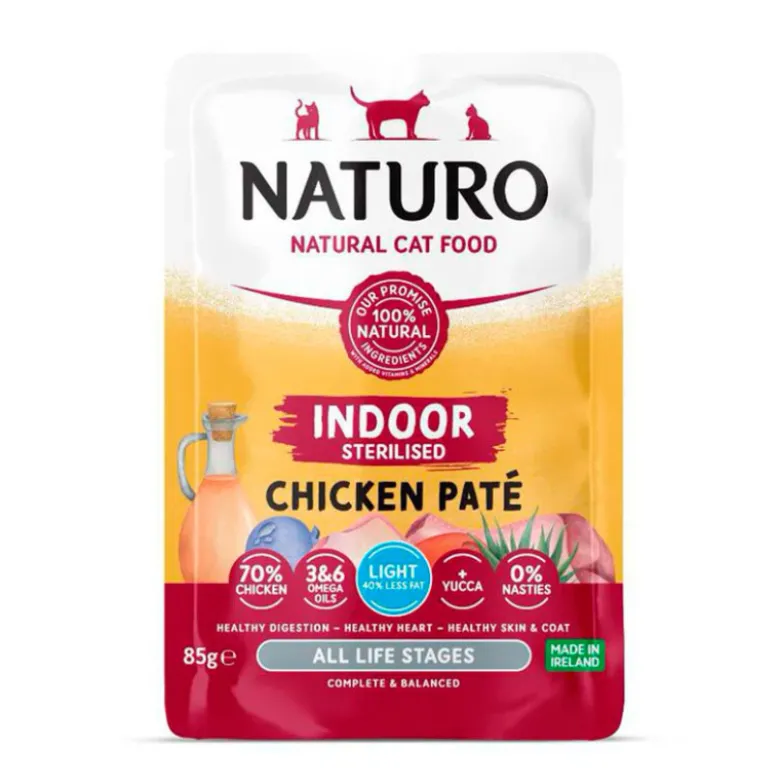 Naturo Cat Paté Esterilizado Pollo 85g