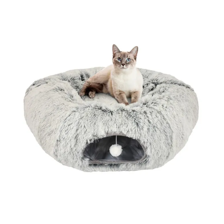 Nayeco Cuna Donut Relax con Tunel para Gatos