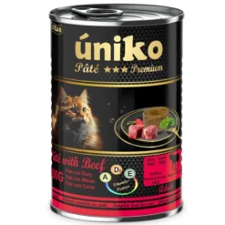 Úniko Adult Paté de Ternera para Gatos Lata 400g