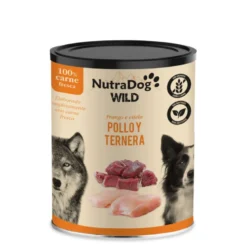 NutraDog Wild Pollo y Ternera Lata para Perros