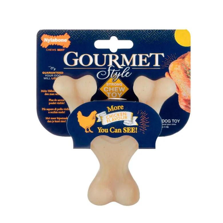 Nylabone Gourmet Wishbone Pollo para Perros
