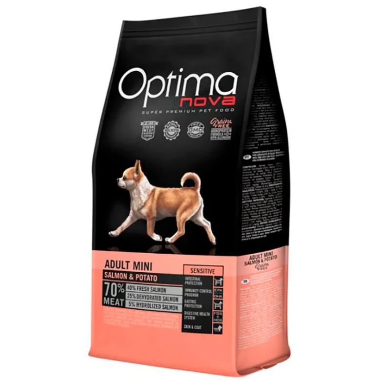 Optima Nova Adult Mini Sensitive Salmon y Patata