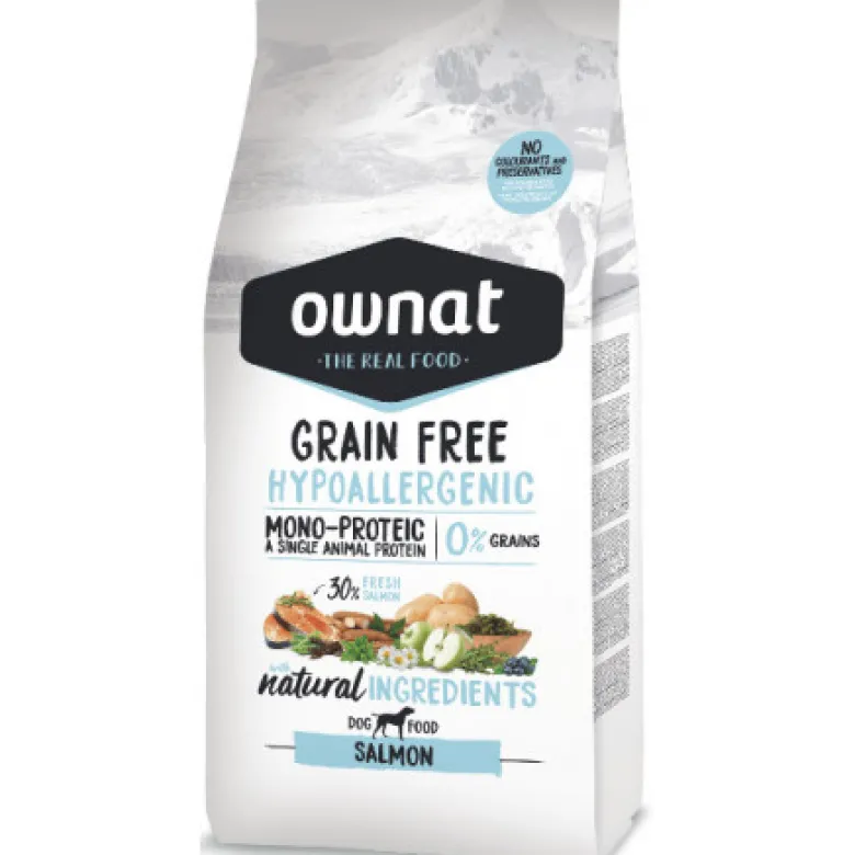Ownat Grain Free Salmón pienso Hipoalergénico sin cereales