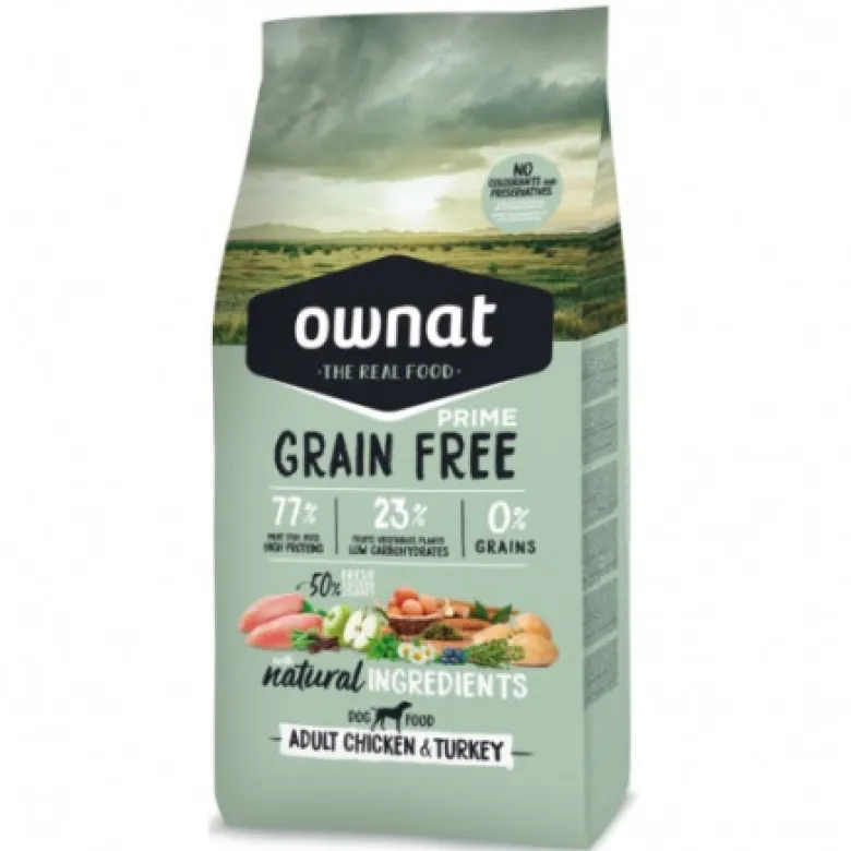 Ownat Prime Grain Free Adult Pollo y Pavo