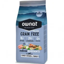Ownat Prime Grain Free Senior Pollo y Pavo