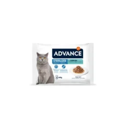 Pack Advance Adult Sterilized Bacalao para Gatos 4x85g