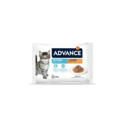 Pack Advance Kitten Pollo para Gatitos 4x85g