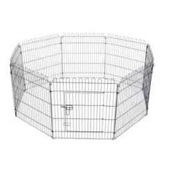 Parque Octogonal de 8 Paneles para Cachorros