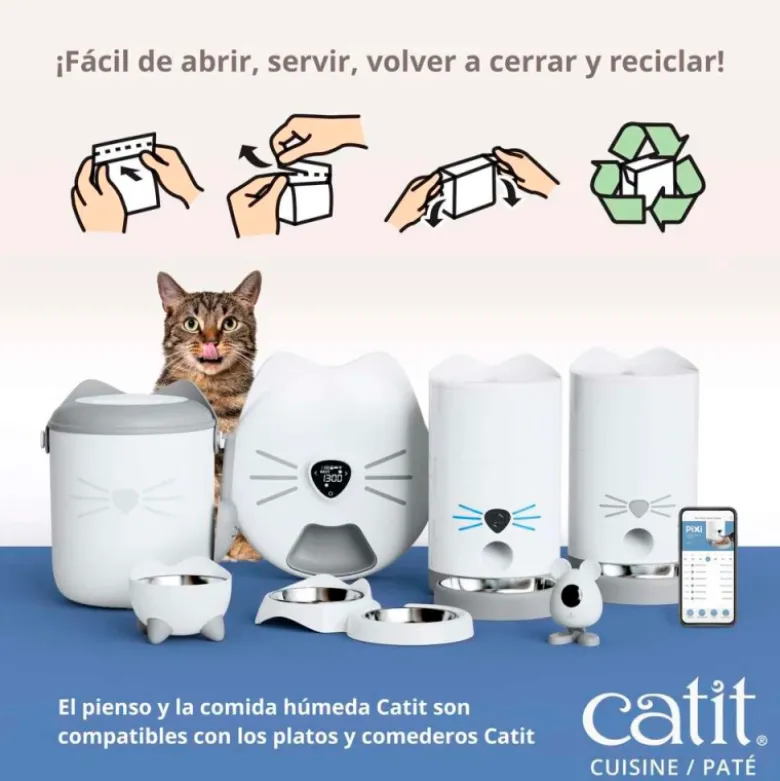 Paté Catit Cuisine de Atún con Sardinas para Gatos