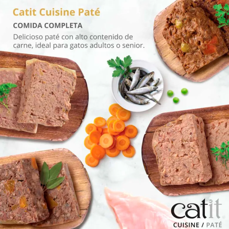 Paté Catit Cuisine de Atún con Sardinas para Gatos