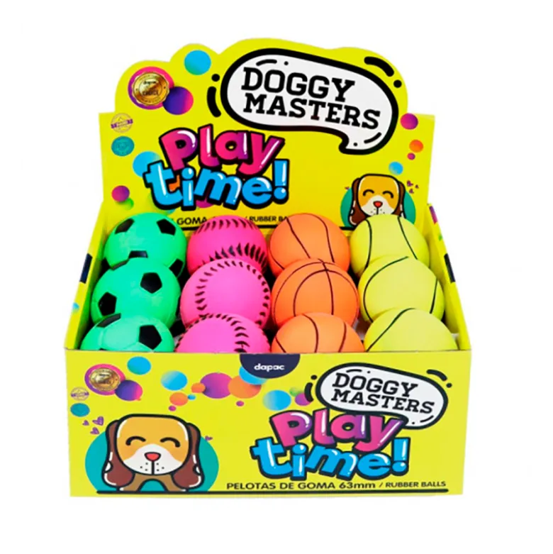 Pelota Doggy Master Playtime Sport 63mm para Perros