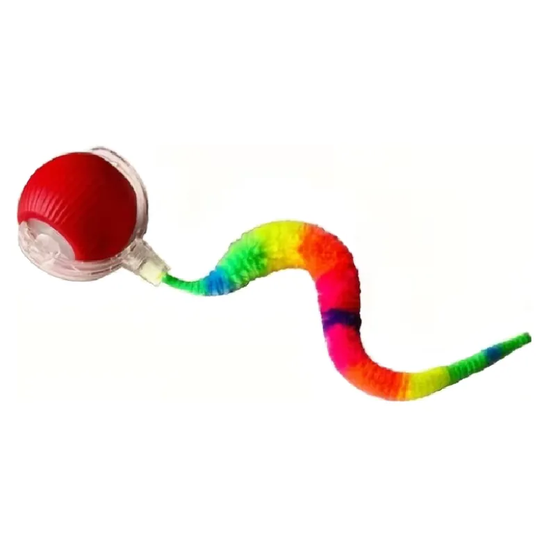 Pelota Interactiva con Cola para Gatos