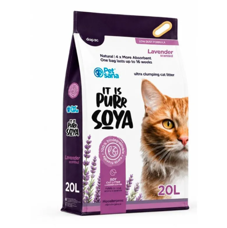 Petsana Fibras de Soja Ultra Aglomerantes Aroma a Lavanda