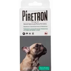 Pipetas Piretrón Spot-on Monodosis para Perros de -15kg