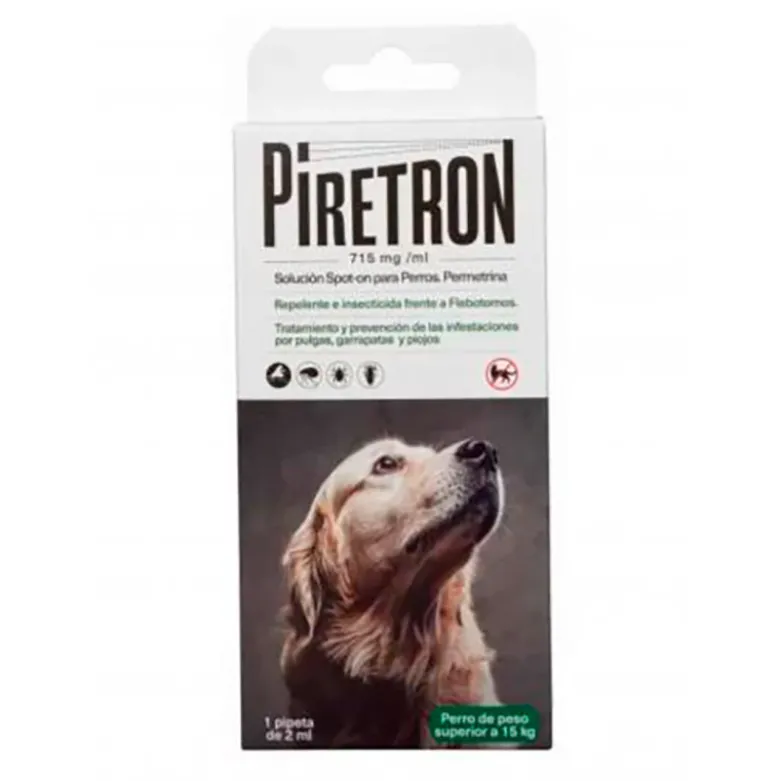 Pipetas Piretrón Spot-on Monodosis para Perros de +15kg