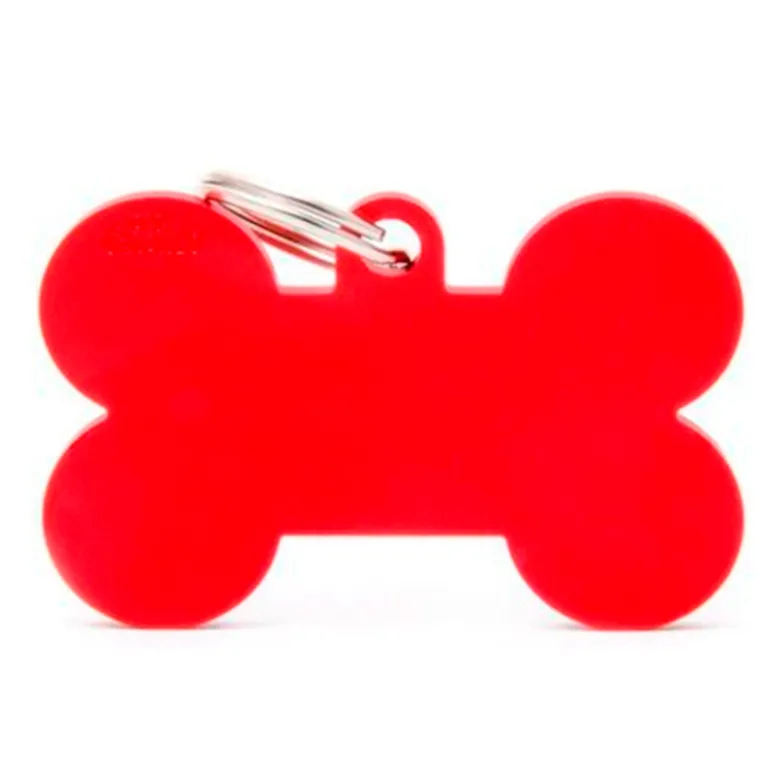 Placa Hueso Aluminio Rojo XL