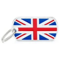 Placa Identificativa Bandera de Inglaterra para Perros