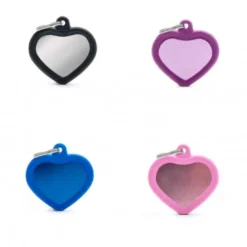 Placa Identificativa Corazón con Goma