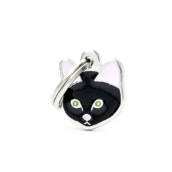 Placa Identificativa Gato Shorthair Negro