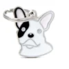 Placa Identificativa Perro Bulldog Frances Blanco
