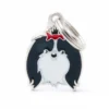 Placa Identificativa Perro Shih Tzu Blanco y Negro