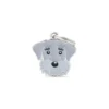 Placa Identificativa Schnauzer Gris