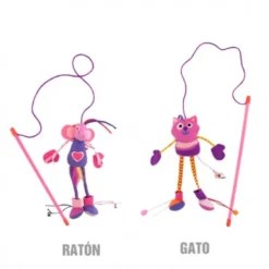 Plumero Puppet Ratón o Gato para Gatos