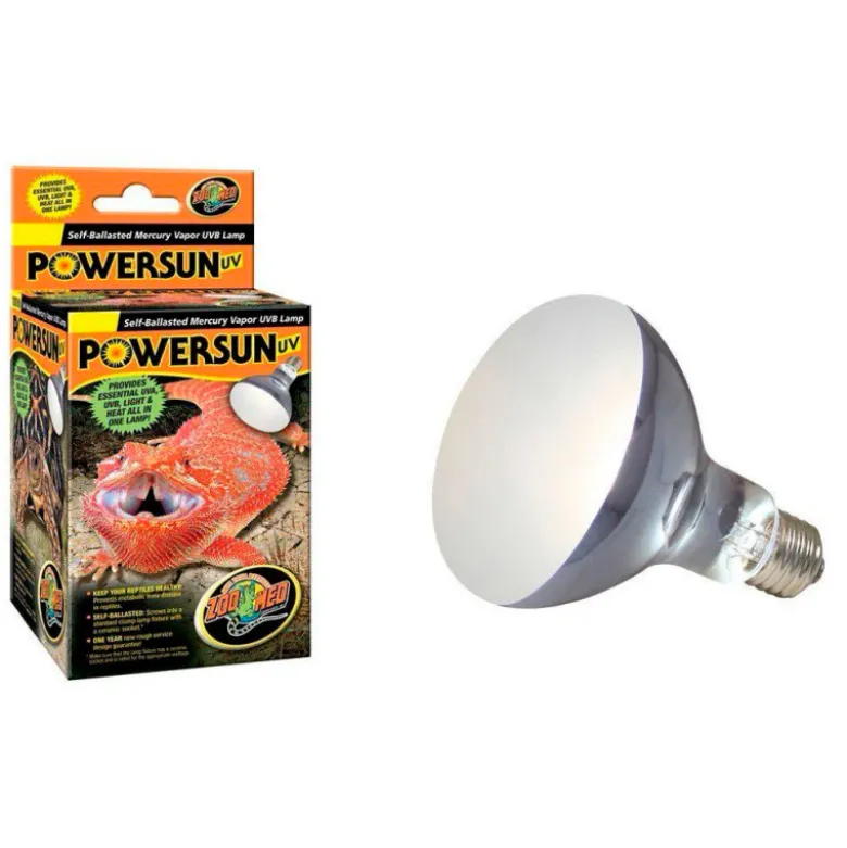 Powersun Foco Vapor de Mercurio emite Calor UVA y UVB