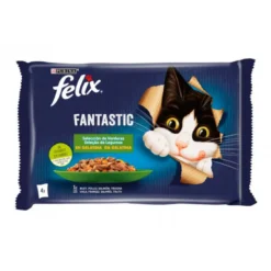 Purina Felix Fantastic Selección de Verduras en Gelatina 4 x 85g