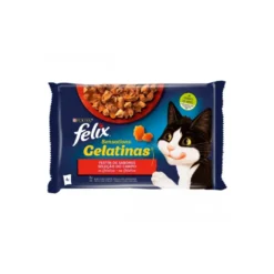 Purina Felix Selección de Sabores Gelatinas 4x85g