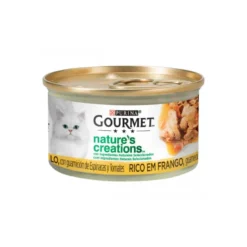 Purina Gourmet Nature's Creations Pollo con Espinacas y Tomates para Gatos 85g
