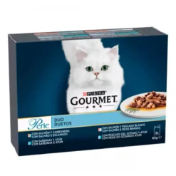 Purina Gourmet Perle Duo Duetos Mini Filetes en Salsa 8x85g