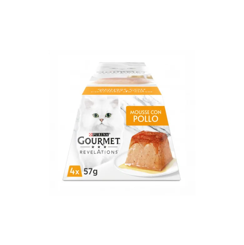 Purina Gourmet Revelations Mousse con Pollo 4 x 57g