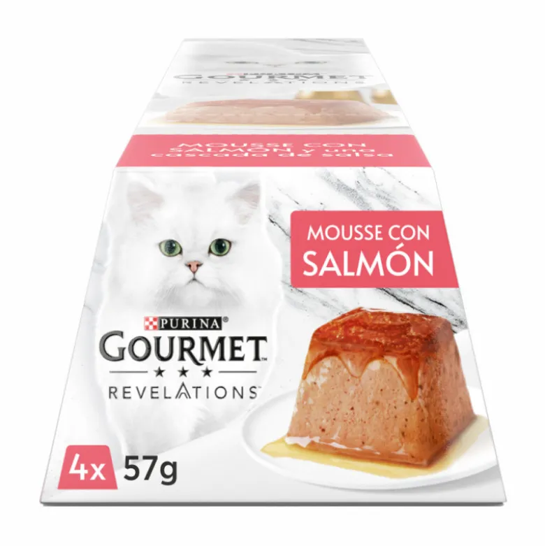 Purina Gourmet Revelations Mousse con Salmón 4 x 57g