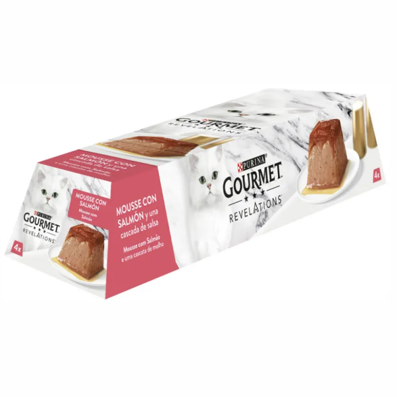 Purina Gourmet Revelations Mousse con Salmón 4 x 57g