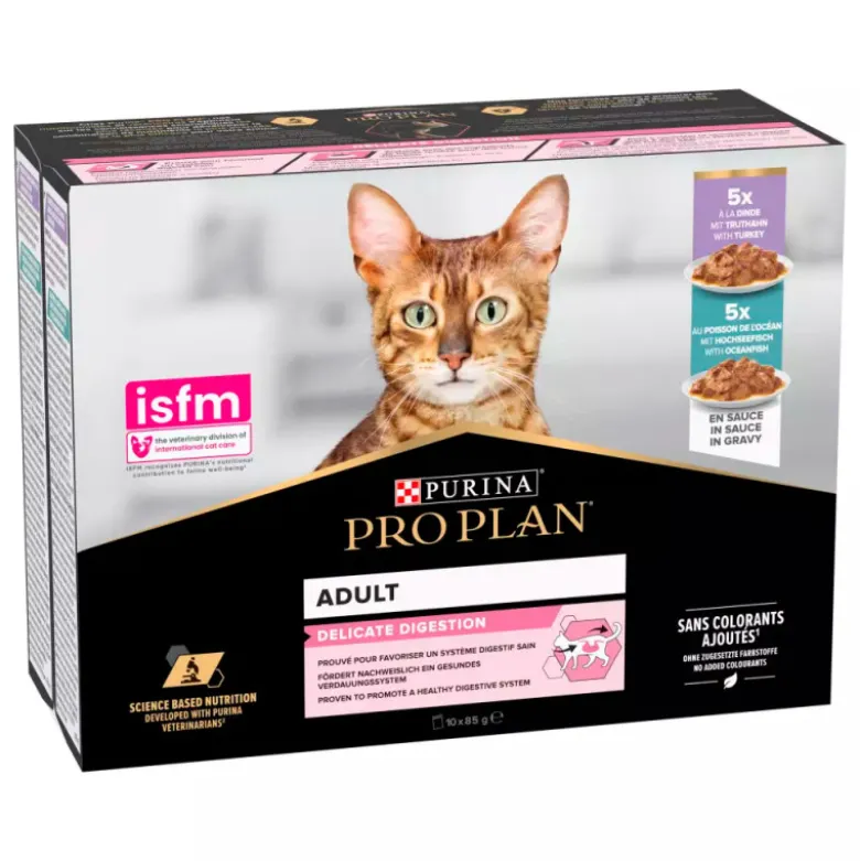 Purina Pro Plan Delicate Digestion Adulto para Gatos 10x85g
