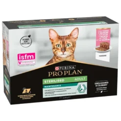 Purina Pro Plan Esterilizado Adulto Salmón y Atún para Gatos 10x85g